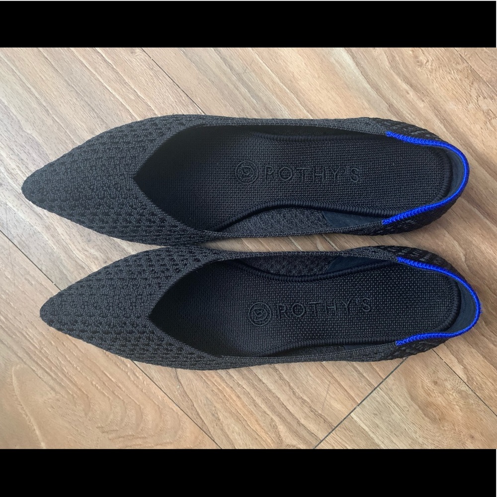 Rothy’s black The Point flats